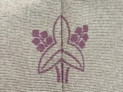 平和屋着物●訪問着　流水草花文　金彩　正絹　逸品　DABI2437ud