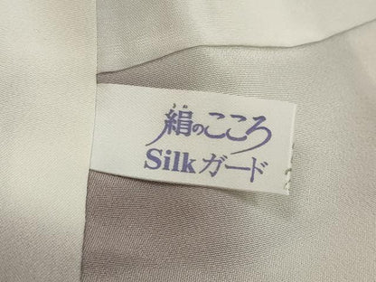 平和屋着物●訪問着　流水草花文　金彩　正絹　逸品　DABI2437ud