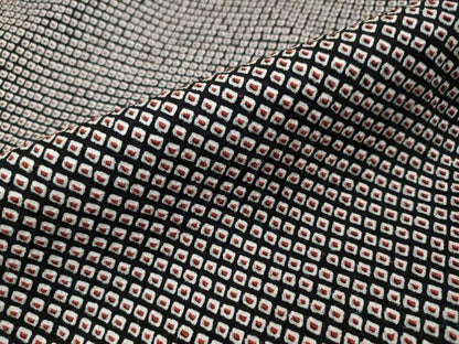 平和屋着物●大変加工の良い総絞り小紋　黒地　ほていや扱い　正絹　逸品　DABI2440ud