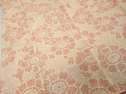 平和屋着物●上質な小紋　総絞り　花尽くし文　正絹　逸品　DABI2443ud