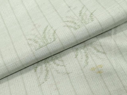 平和屋着物●上質な紬　草花文　正絹　逸品　DABI2444ud