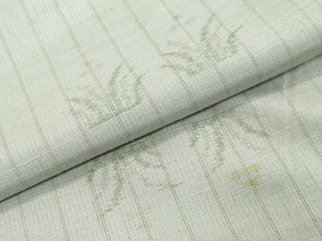 平和屋着物●上質な紬　草花文　正絹　逸品　DABI2444ud