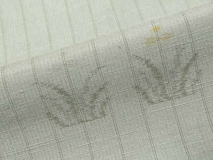 平和屋着物●上質な紬　草花文　正絹　逸品　DABI2444ud