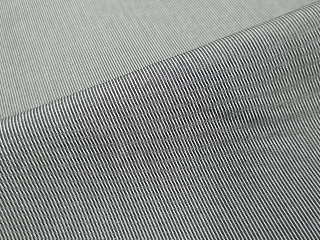 平和屋着物●江戸小紋　万筋　黒色×白色　正絹　逸品　DABI2468ud
