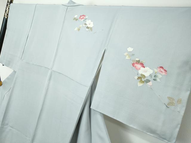 平和屋着物●訪問着　友禅　枝花文　暈し染め　正絹　逸品　DABI2472ud