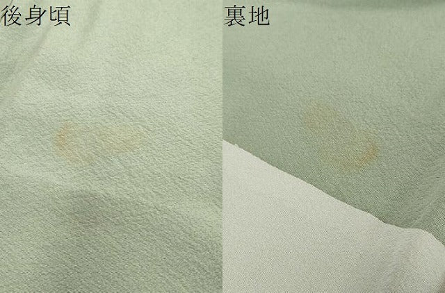 平和屋着物●訪問着　胴抜き仕立て　流水草花文　正絹　逸品　DABI2474ud