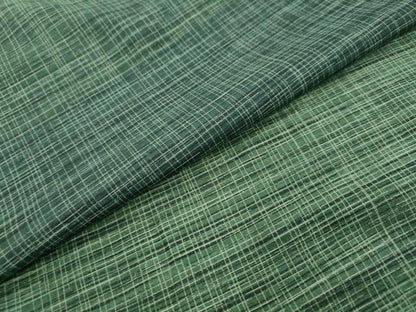 平和屋着物●上質な小紋　紬地　京友禅　霞文　反端付き　正絹　逸品　DABI2493ud