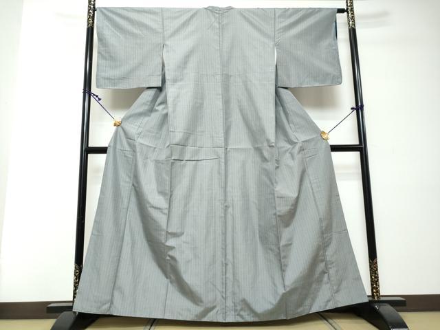 平和屋着物●上質な紬　縞　正絹　逸品　DABI2502ud