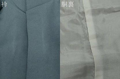 平和屋着物●訪問着　駒刺繍　流水草花文　暈し染め　金彩　正絹　逸品　DABI2507ud