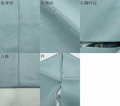 平和屋着物●訪問着　友禅　作家物　風景草花文　正絹　逸品　DABI2509ud