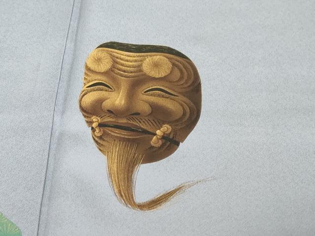 平和屋着物●染色作家　青木龍雲　色留訪問着　能　暈し染め　金彩　正絹　逸品　DABI2510ud