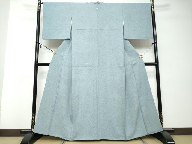 平和屋着物●本加賀友禅作家　西川健一　小紋　霞文　正絹　逸品　DABI2512ud
