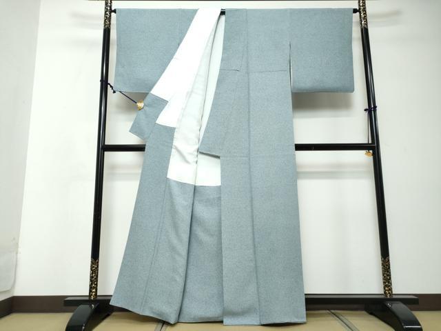 平和屋着物●本加賀友禅作家　西川健一　小紋　霞文　正絹　逸品　DABI2512ud