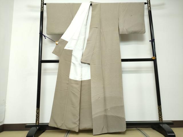 平和屋着物●染色作家　奥田祐斎　訪問着　刺繍　南天文　暈し染め　金糸　正絹　逸品　DABI2513ud