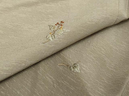 平和屋着物●染色作家　奥田祐斎　訪問着　刺繍　南天文　暈し染め　金糸　正絹　逸品　DABI2513ud