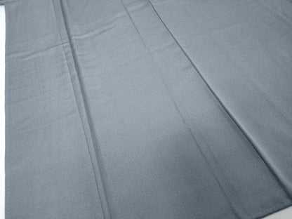 平和屋着物●上質な色無地　薄鼠色　正絹　逸品　DABI2515ud