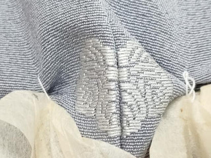 平和屋着物●上質な色無地　作家物　藤鼠色　正絹　逸品　未使用　DABI2516ud
