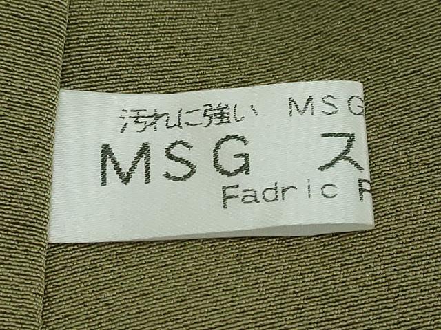 平和屋着物●上質な色無地　油色　正絹　逸品　未使用　DABI2520ud