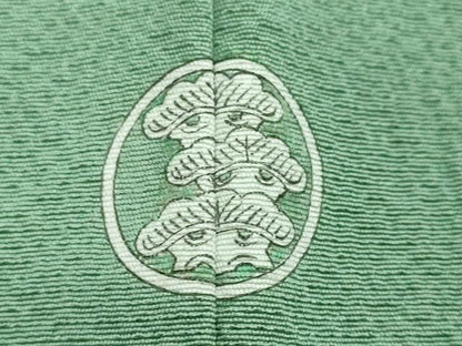 平和屋着物●上質な色無地　鬱金色　薄青色　正絹　逸品　DABI2521ud