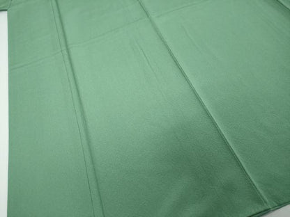 平和屋着物●上質な色無地　鬱金色　薄青色　正絹　逸品　DABI2521ud