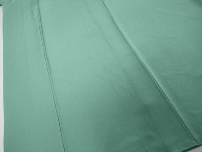 平和屋着物●本草木染作家　瑞鳳　色無地　錆浅葱色　正絹　逸品　DABI2527ud