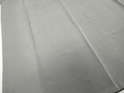 平和屋着物●江戸小紋　万筋　黒色×薄鈍色　正絹　逸品　DABI2533ud