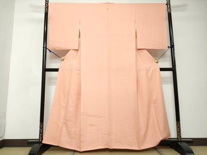 平和屋着物●豪華色留袖　エ霞草花文　宍色　正絹　逸品　DABI2534ud