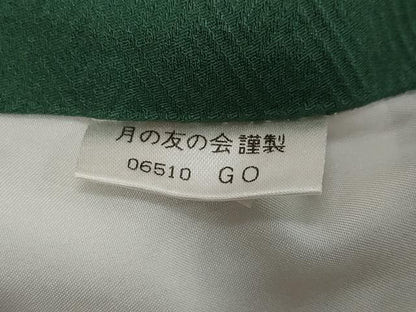 平和屋着物●上質な色無地　草花地紋　緑青色　正絹　逸品　DABI2537ud