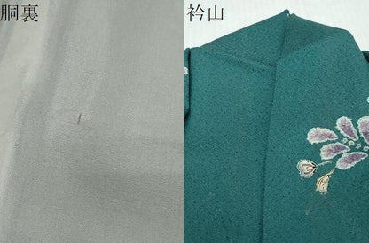 平和屋着物●訪問着　辻が花　暈し染め　正絹　逸品　DABI2539ud