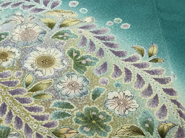 平和屋着物●訪問着　辻が花　暈し染め　正絹　逸品　DABI2539ud
