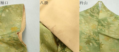 平和屋着物●上質な小紋　舞葉文　暈し染め　正絹　逸品　DABI2542ud
