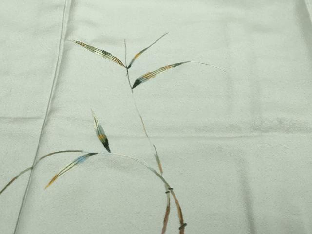 平和屋着物●中国三大刺繍　相良刺繍　総刺繍　色留訪問着　笹竹文　金糸　正絹　逸品　未使用　DABI2557ud