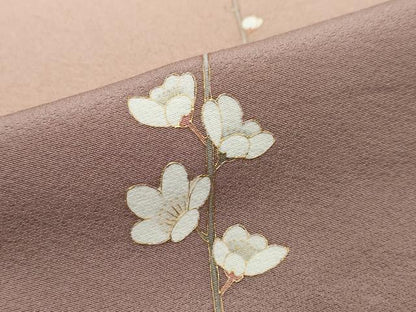 平和屋着物●訪問着　花鳥文　暈し染め　正絹　逸品　DABI2566ud