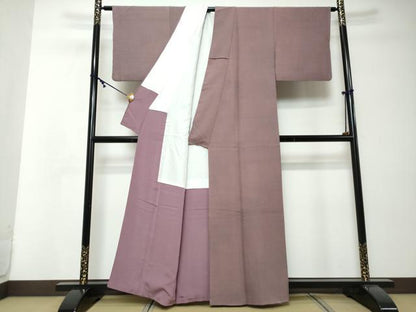 平和屋着物●江戸小紋　角通し　行儀　正絹　逸品　DABI2570ud