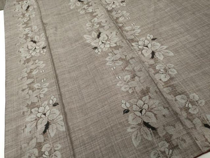 平和屋着物●本場大島紬　9マルキ　草花間道　ますいわ屋扱い　正絹　逸品　DABI2572ud