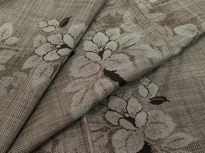 平和屋着物●本場大島紬　9マルキ　草花間道　ますいわ屋扱い　正絹　逸品　DABI2572ud