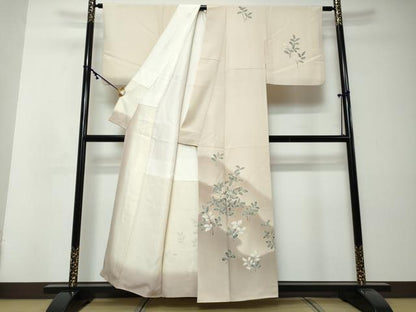 平和屋着物●訪問着　南天文　暈し染め　正絹　逸品　DABI2573ud