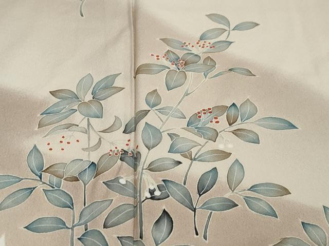 平和屋着物●訪問着　南天文　暈し染め　正絹　逸品　DABI2573ud