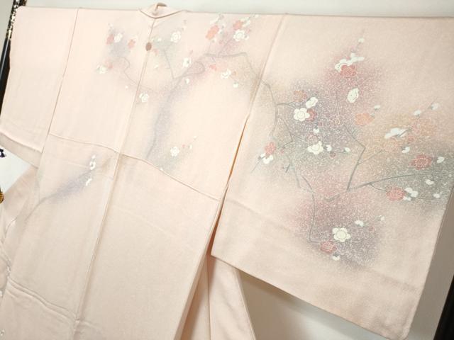 平和屋着物●訪問着　流水鴛鴦枝花文　暈し染め　金彩　正絹　逸品　DABI2577ud