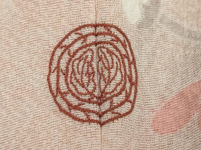 平和屋着物●訪問着　流水鴛鴦枝花文　暈し染め　金彩　正絹　逸品　DABI2577ud