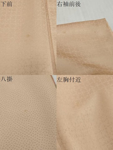 平和屋着物●訪問着　雪輪飾花文　暈し染め　金彩　正絹　逸品　DABI2578ud