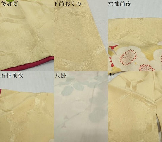 平和屋着物●本加賀友禅作家　水野博　振袖　花鳥文　暈し染め　正絹　逸品　DABI2583ud