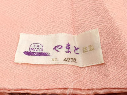 平和屋着物●豪華振袖　駒刺繍　扇面飛鶴花文　暈し染め　金彩　やまと誂製　正絹　逸品　DABI2593ud
