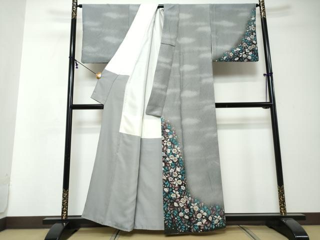 平和屋着物●越後十日町の一流染匠　桐屋・翠山工房　徳永憲峯　訪問着　辻が花　暈し染め　正絹　逸品　DABI2595ud