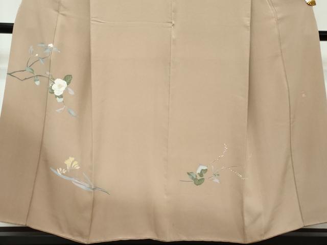 平和屋着物●訪問着　友禅　作家物　草花文　暈し染め　正絹　逸品　DABI2598ud