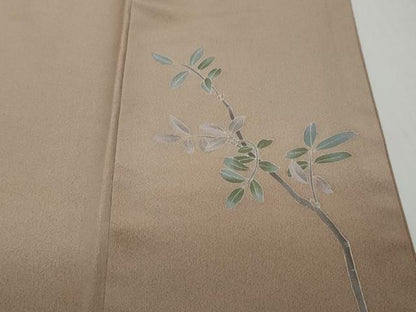 平和屋着物●訪問着　友禅　作家物　草花文　暈し染め　正絹　逸品　DABI2598ud