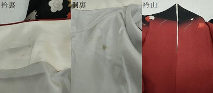 平和屋着物●皇室デザイナー　中村乃武夫　訪問着　草花文　暈し染め　正絹　逸品　DABI2603ud