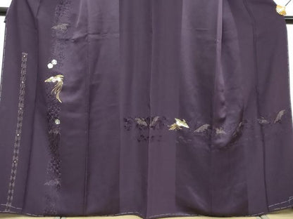 平和屋着物●訪問着　螺鈿　総刺繍　鳳凰草花文　金糸　正絹　逸品　未使用　DABI2605ud