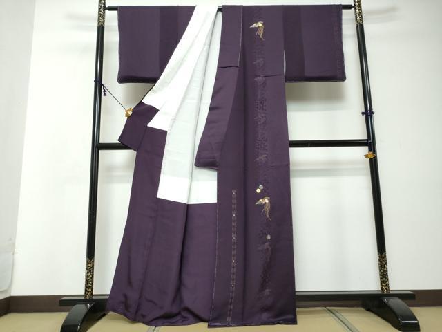 平和屋着物●訪問着　螺鈿　総刺繍　鳳凰草花文　金糸　正絹　逸品　未使用　DABI2605ud