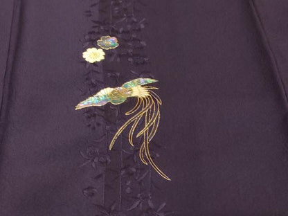 平和屋着物●訪問着　螺鈿　総刺繍　鳳凰草花文　金糸　正絹　逸品　未使用　DABI2605ud